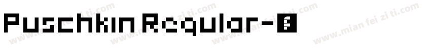 Puschkin Regular字体转换